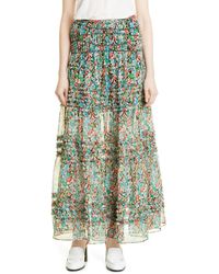 Ted Baker - Amadea Floral Tiered Ruffle Maxi Skirt - Lyst