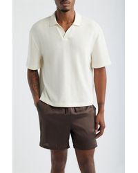 Open Edit - Knit Johnny Collar Polo - Lyst