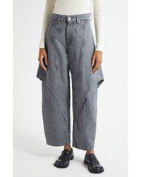 JW Anderson - Sculptural Crop Jeans - Lyst