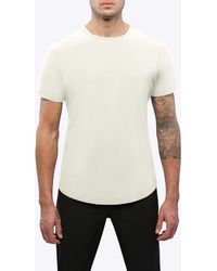 Cuts - Ao Curve Hem Cotton Blend T-shirt - Lyst