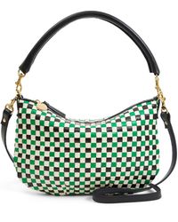 Clare V. - Petit Moyen Woven Leather Messenger Bag - Lyst