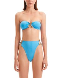 Moeva - Clyde Waist Satin Bikini Bottom - Lyst