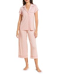 Eberjey - Sleep Chic Crop Pajamas - Lyst