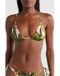 FARM Rio - Banana Leaves Bikini Top - Lyst