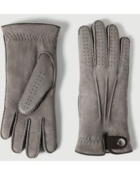 Brunello Cucinelli - Suede Shearling Gloves - Lyst