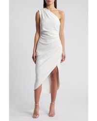 Elliatt - Xara One-Shoulder Asymmetric Crepe Cocktail Dress - Lyst