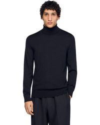 Sandro - Turtleneck Wool Sweater - Lyst