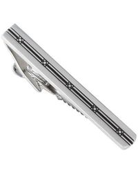 Link Up - Square Pattern Center Tie Bar Cufflinks And Stud Sets - Lyst