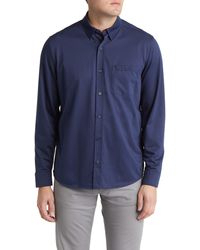 Johnston & Murphy - Xc Flex Cotton Knit Button-up Shirt - Lyst