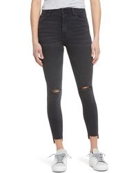 Hidden Jeans - Ripped High Waist Ankle Skinny Jeans - Lyst