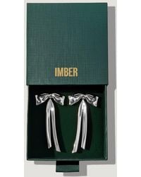 IMBER - Bow Statement Drop Earrings - Lyst