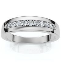 Bliss Diamond - 1/4Ct Polished Diamond Wedding Ring 14K Or Platinum Lab Grown Ef/Vs - Lyst