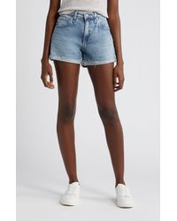 AG Jeans - Hailey High Waist Cutoff Denim Shorts - Lyst