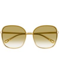 Chloé - 56Mm Gradient Square Sunglasses - Lyst