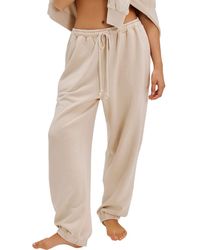 Free People - Slow It Down Cotton Blend Joggers - Lyst