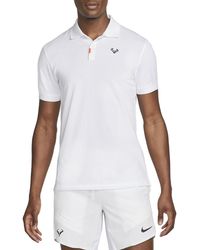 Nike Dri-fit Rafa Slim Fit Polo - White