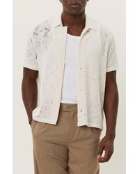 Les Deux - Hector Lace Short Sleeve Button-Up Shirt - Lyst
