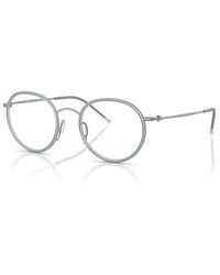 Giorgio Armani - 47Mm Round Optical Glasses - Lyst