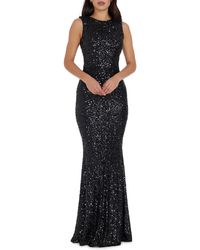 Dress the Population - Leighton Sequin Mermaid Gown - Lyst