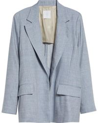 Eleventy - Open Front Linen & Wool Jacket - Lyst
