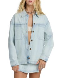 Billabong - Jade Saltwash Denim Shacket - Lyst