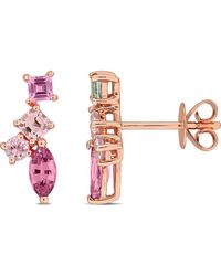 Julianna B - Sapphire Cluster Drop Earrings 14K - Lyst