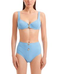 Moeva - Adva Balconette Textured Bikini Top - Lyst