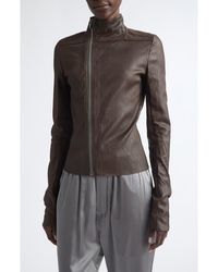 Rick Owens - Gary Leather Moto Jacket - Lyst