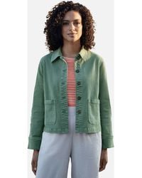 Yumi' - Canvas Patch Pocket Jacket - Lyst