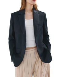 Mango - Notch Lapel Blazer - Lyst