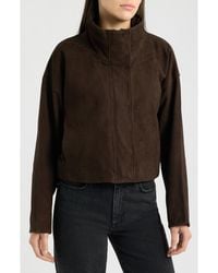 AllSaints - Ryder Suede Jacket - Lyst