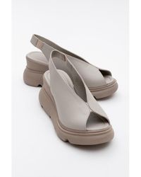 Forever & Always Shoes - Sam Leather Platform Sandal - Lyst