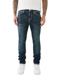 True Religion - Rocco Stacked Super T Skinny Jeans - Lyst