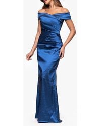 Xscape Evenings - Off The Shoulder Taffeta Sheath Gown - Lyst