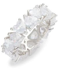 SHYMI - Heart Cubic Zirconia Eternity Ring - Lyst