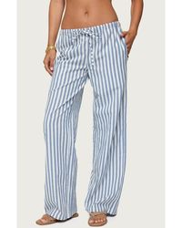 Edikted - Macey Striped Pants - Lyst