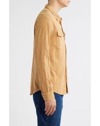 John Varvatos - Avron Slub Organic Cotton Knit Snap-Up Western Shirt - Lyst