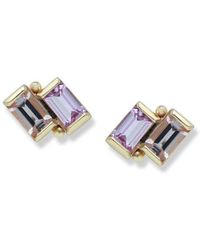 Anzie - Cléo Deux Carré Stud Earrings - Lyst