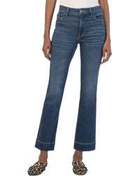 Kut From The Kloth - Kelsey Fab Ab High Waist Ankle Flare Jeans - Lyst