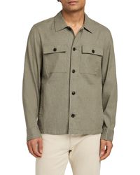 Faherty - Movement Flex Linen & Cotton Button-up Shirt Jacket - Lyst