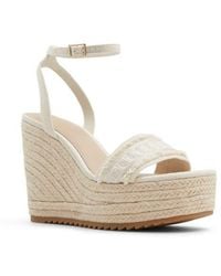ALDO - Aberitram Ankle Strap Espadrille Platform Wedge Sandal - Lyst