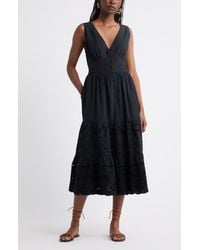 Treasure & Bond - Lace Detail Sleeveless Cotton Dress - Lyst