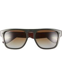 Ray-Ban - Rb4407 57mm Polarized Gradient Square Sunglasses - Lyst