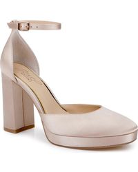 Badgley Mischka - Stephanie Ankle Strap Platform Pump - Lyst