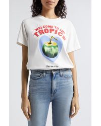 FARM Rio - Welcome To The Tropics Cotton Graphic T-shirt - Lyst