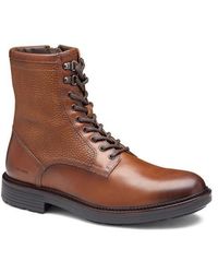 Johnston & Murphy - Latham Plain Toe Combat Boot - Lyst