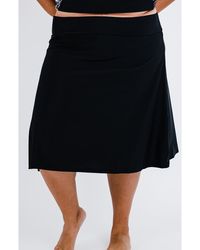 Calypsa - Plus Size Long Swim Skort With Capri Leggings - Lyst