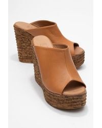 Forever & Always Shoes - Nelly Leather Platform Sandal - Lyst