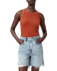 AllSaints - Rina Rib Tank - Lyst