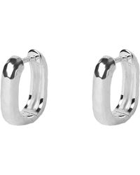 Argento Vivo Sterling Silver - Argento Vivo Sterling Hammered Square Hoop Earrings At Nordstrom - Lyst